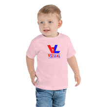 Load image into Gallery viewer, Toddler Short Sleeve Tee red&amp;blue original logo
