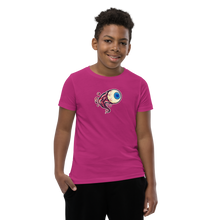 Load image into Gallery viewer, Youth Short Sleeve T-Shirt Crazy Eye Collection (more colors available)
