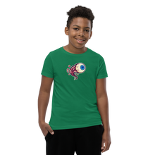 Load image into Gallery viewer, Youth Short Sleeve T-Shirt Crazy Eye Collection (more colors available)
